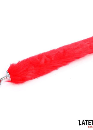 Anal plug with tail Red 40 cm