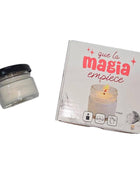 lavender-scented massage candle