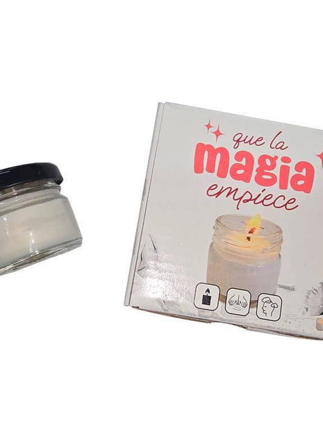 lavender-scented massage candle