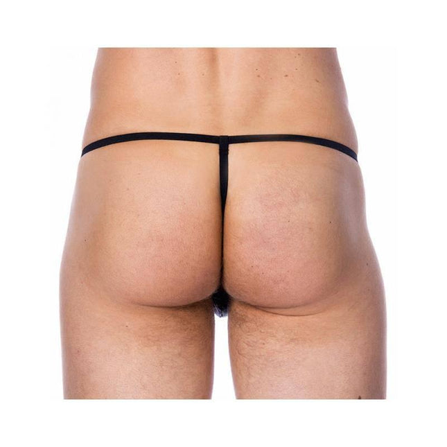 Leather Adjustable G-string One size
