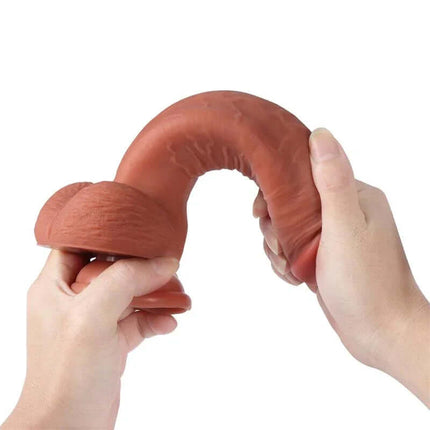 Leo Dildo Double Hardness Dual Layer Silicone 9.44
