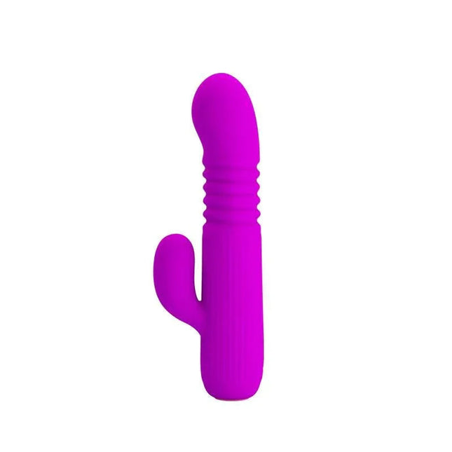 Leopold Thrusting Vibe USB Silicone adult toy with sleek silicone design and USB charging cable
