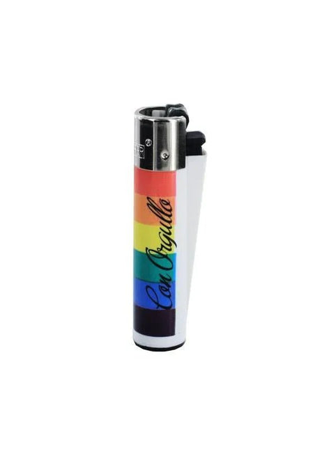 Compact LGBT Flag Lighter featuring vibrant rainbow colors for pride and daily use