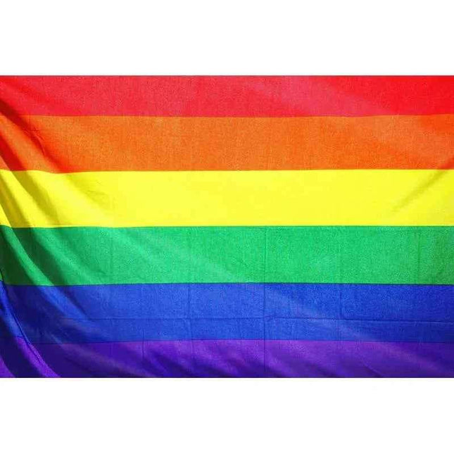 LGBT Pride Flag 60 cm vibrant rainbow colors portable size durable polyester fabric for LGBTQ+ visibility and celebration