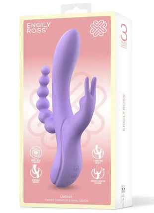 Lindsay Vibe with Anal Chain Liquid Silicone Unibody Flexible 2 Motors