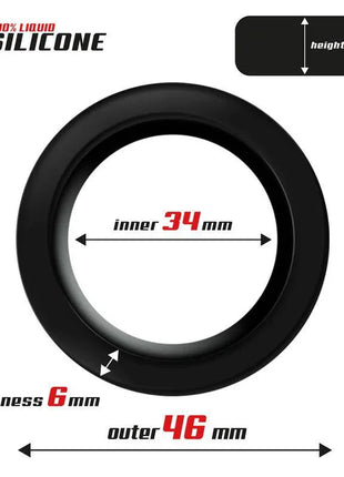 Liquid Silicone Cock Ring 3.4 cm