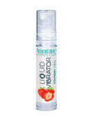 Liquid Vibrator Waterbase Strawberry 10 ml water-based lubricant bottle with plant extracts and vibration-inspired sensation