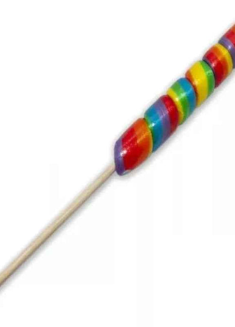 Colorful Lollipop LGBT Flag 100gr candy showcasing rainbow pride design for LGBTQ+ celebrations