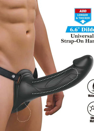London Universal Strap-On Harness with Hollow Dildo 6.6