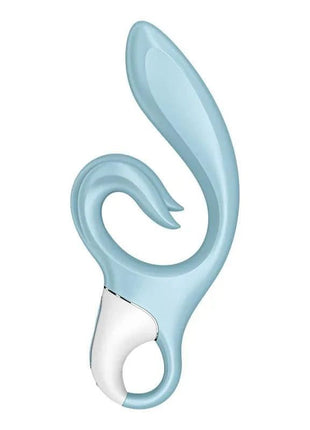 Love Me Blue Rabbit Vibrator dual-motor USB rechargeable waterproof body-safe silicone with loop handle for G-spot and clitoral stimulation