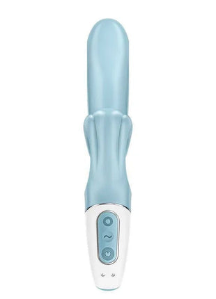 Love Me Blue Rabbit Vibrator dual-motor G-spot and clitoral stimulator with loop handle and 12 vibration functions