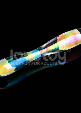 Glow in the Dark Glass Dildo Twilight Gleam Double Delight by secretsextoys.store