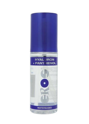 Lub Aqua Hyaluron water-based lubricant in a clear cylindrical bottle with a deep blue cap and blue-and-white label