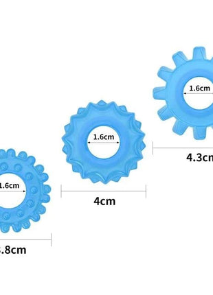 Lumino Play Set 3 Penis Ring Blue Light - Secretsextoys.store