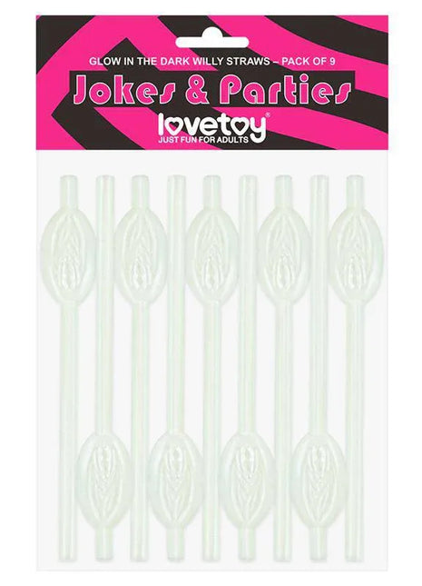 Luminous Vagina Straws Pack of 9