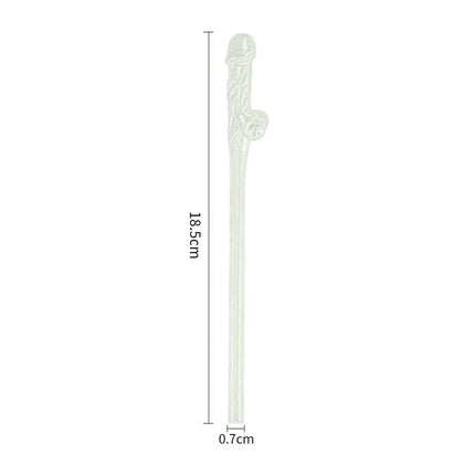 Luminous Willy Straws Pack of 9