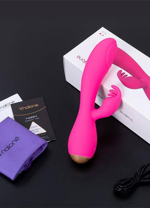 Magic Stick Rabbit Vibe with Pulsation Fuchsia