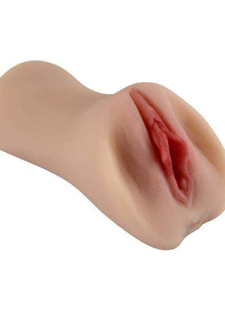 Male Masturbator in beige TPR with a realistic pink vaginal opening and smooth, rounded outer sleeve