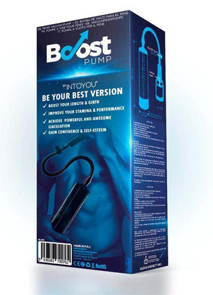 Manual Penis Pump PSX02 Dark with transparent cylinder and silicone seal for enhanced sexual performance