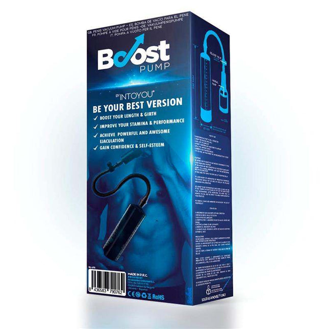 Manual Penis Pump PSX02 Dark with transparent cylinder and silicone seal for enhanced sexual performance