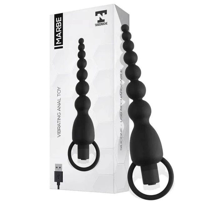 Marbe Anal Chain premium silicone anal toy with vibrating progressive beads for comfortable, adjustable stimulation