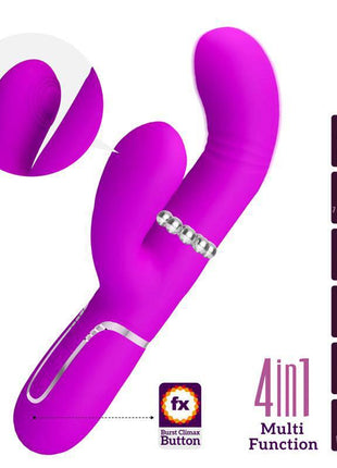 Mariana Vibrator 4 in 1 Silicone Fuchsia