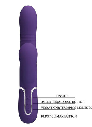 Mariana Vibrator 4 in 1 Silicone Purple