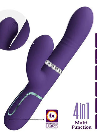 Mariana Vibrator 4 in 1 Silicone Purple