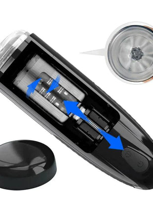 Automatic masturbator with vibration and ergonomic design for hands-free pleasure