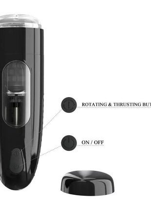 Automatic masturbator with sleek design and multiple vibration modes for hands-free pleasure