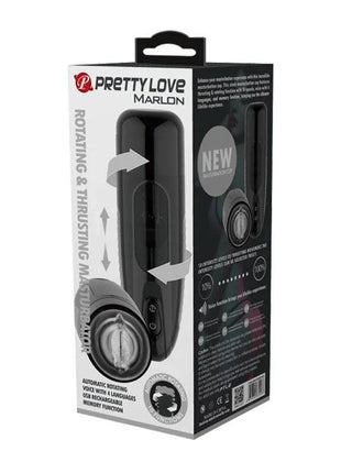 Sleek black automatic masturbator device with vibration for hands-free pleasure and easy cleaning