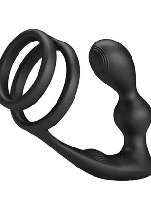 Marshall Anal Plug with Vibration and Cock and Ball Ring