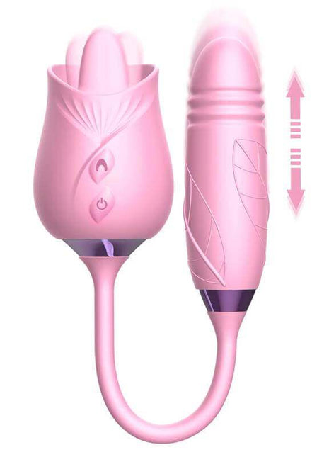Martinella Double Tongue Cliris Stimulator and Thrusting Egg