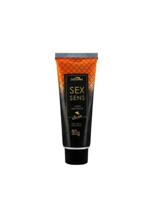 massage gel Romance in a black 90 g squeeze tube with orange gradient detailing and gold lettering