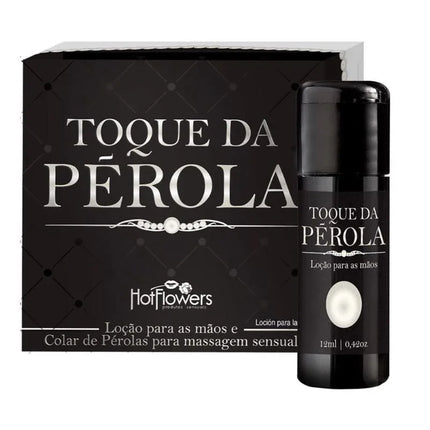 Massage Lotion and Pearl Necklace