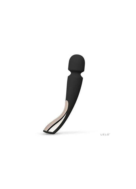 Massager Smart Wand 2 Medium Black cordless deep-tissue massager with silicone head and USB charging.