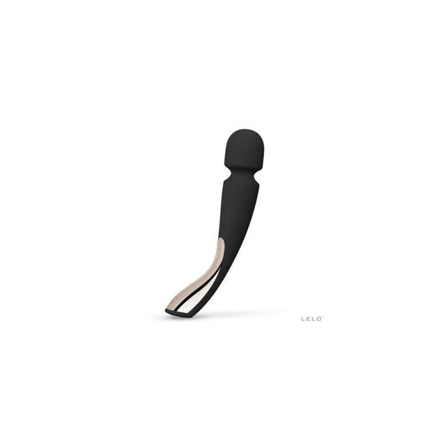 Massager Smart Wand 2 Medium Black cordless deep-tissue massager with silicone head and USB charging.