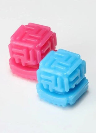 Masturbator Bobble Crazy Cubes flexible soft elastomer with cube-textured interior in practical case for solo or partner play