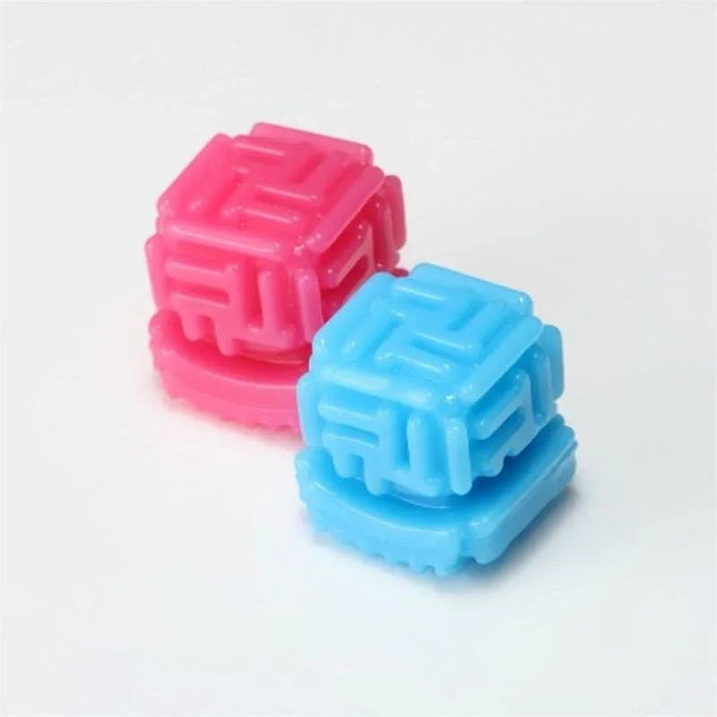 Masturbator Bobble Crazy Cubes flexible soft elastomer with cube-textured interior in practical case for solo or partner play
