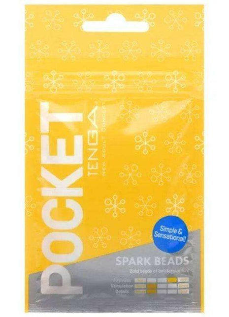 Masturbator Pocket Spark Beads compact pleasure device