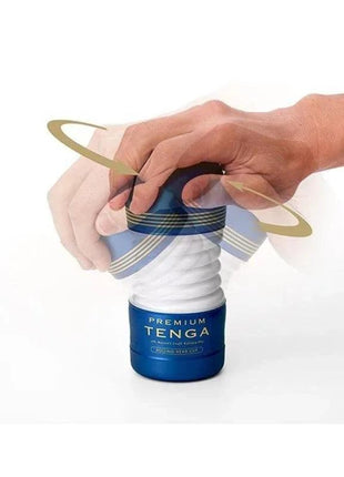 Masturbator Premium Rolling Head Cup with ergonomic design and rolling head mechanism for enhanced solo pleasure