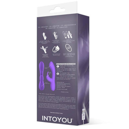 Mauve Liquefied Silicone Unibody Vibe USB Purple