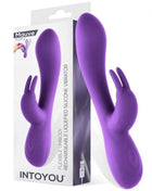 Mauve Liquefied Silicone Unibody Vibe USB Purple