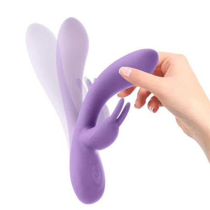 Mauve Liquefied Silicone Unibody Vibe USB Purple