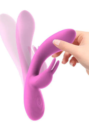 Mauve Unibody Liquefied Silicone Vibe USB Pink
