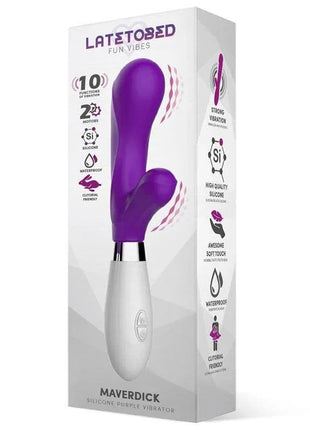 Purple Maverdick Vibe made of body-safe silicone with ergonomic design and multi-speed waterproof feature