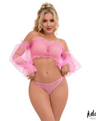 Melanie Bra and Thong S M