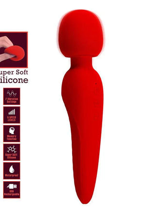 Meredith Massager Wand Red