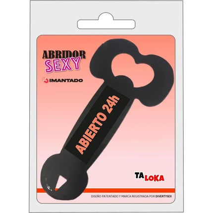 Metal bottle opener penis shaped painted