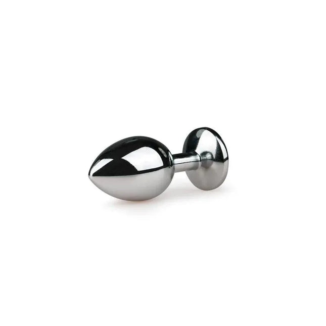 Metal Butt Plug No.2 - Silver/Clear